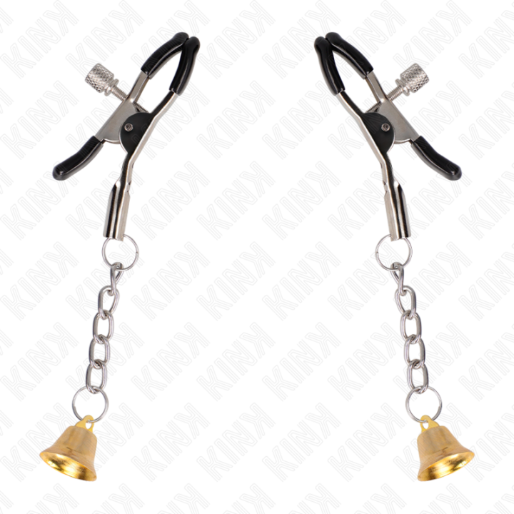 Kink - Pinces à Télémon Pendentif Cloche or 6 cm