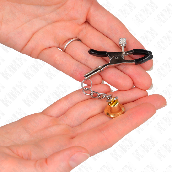 Kink - Pinças Pingente Sino Dourado 6 cm