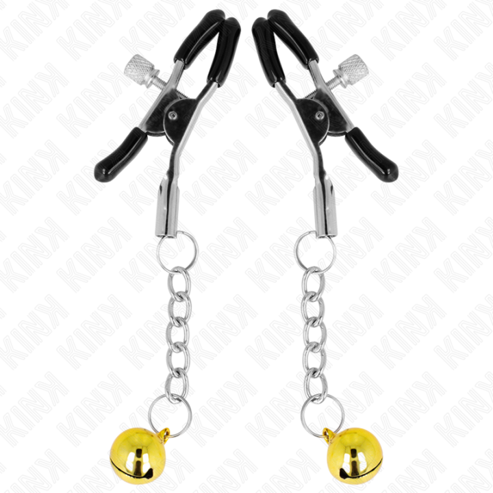 Kink - Pinças Pingente Jingle Bell Dourada 6 cm