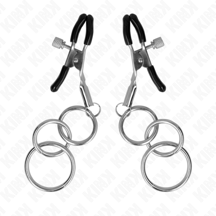 Kink - Morsetto Per Capezzolo Con 3 o-Ring 6 cm