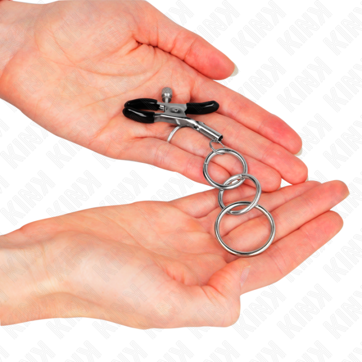 Kink - Morsetto Per Capezzolo Con 3 o-Ring 6 cm