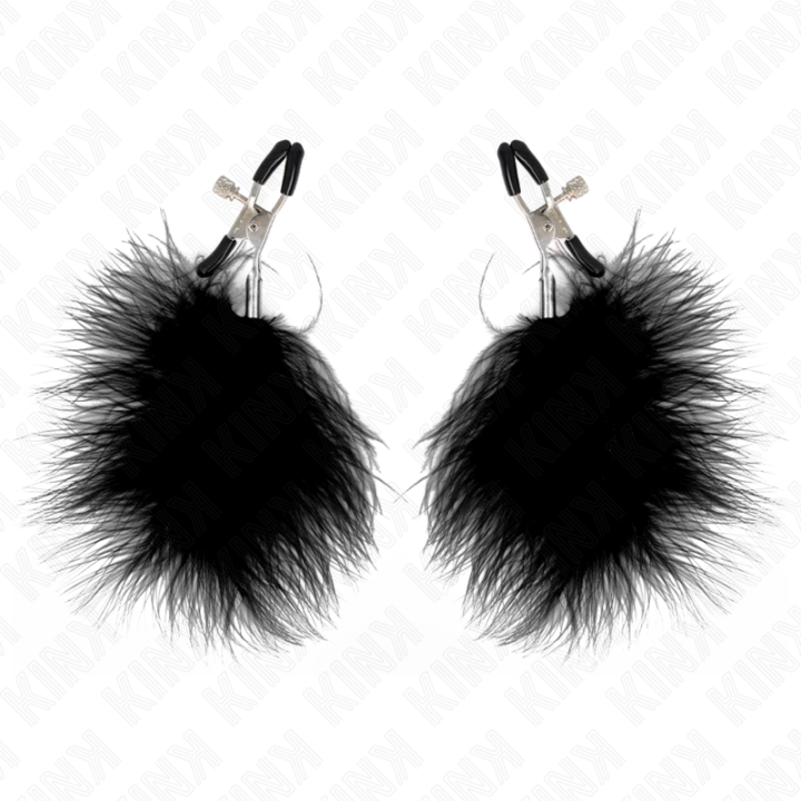 Kink - Pince à Meton Plume Noir 7 cm
