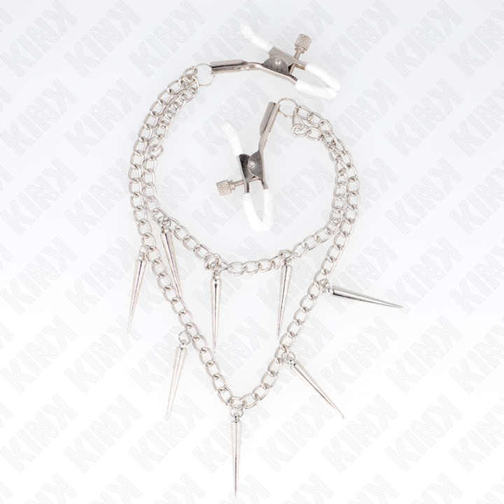 Kink - Pinze Per Capezzoli Con Catene a Spunte 30 cm