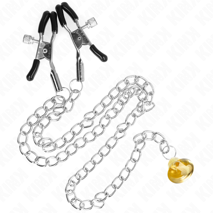 Kink - Pinças de Corrente Com Pingente de Chifre 30 cm