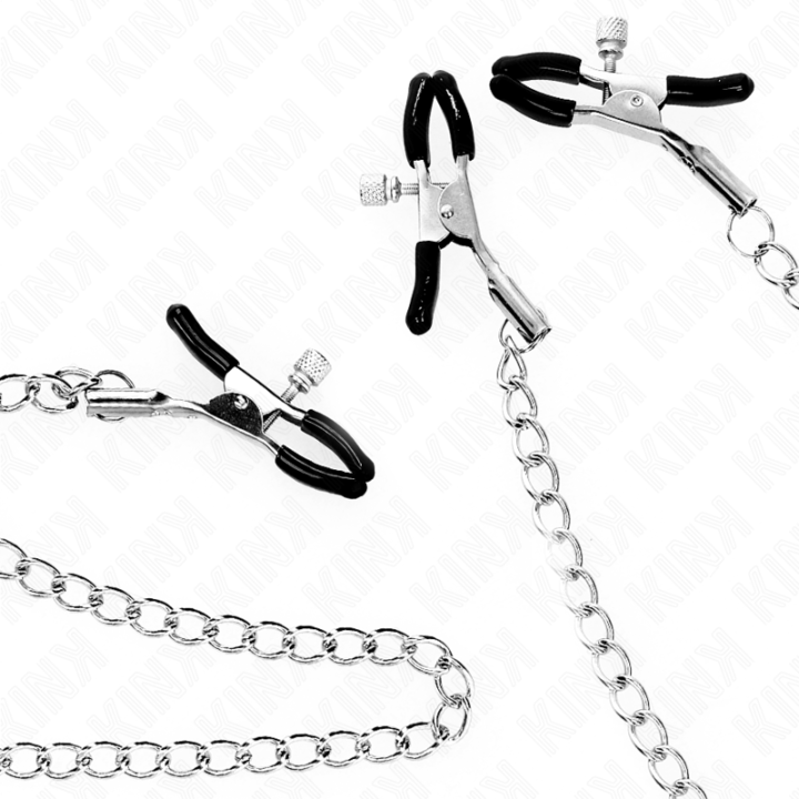 Kink - Pinces Triple à Tamelon et Clito Avec Chaîne Modèle 0
