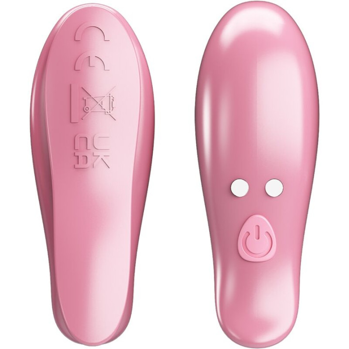 Pretty Love - Cailey Nipple Clamps 10 Vibrations Remote Control Pink