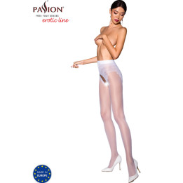 Passion - Tiopen 006 Collant Bianco 1/2 30 Den