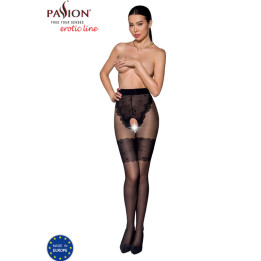 Passion - Tiopen 013 Collant Nero 1/2 20/40 Den