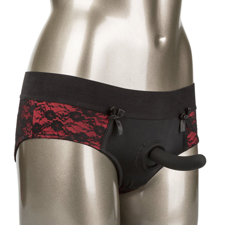 Calexotics - Scandal Set of Crotchless Panties With Dildo Size s/m