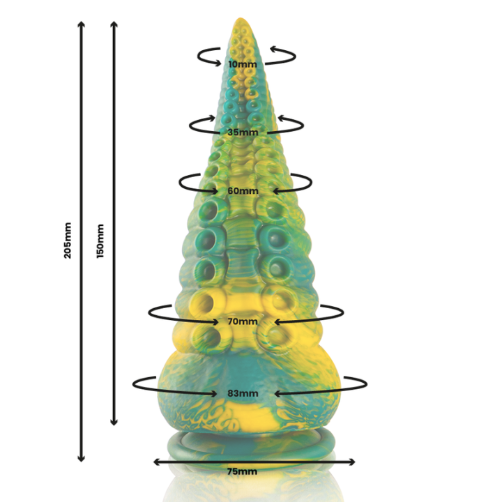 Epic - Dildo Tentáculo Verde Cetus Tamanho Grande