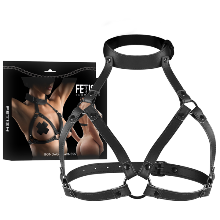 Fetish Submissive Bondage - Arnês de Peito Ajustável