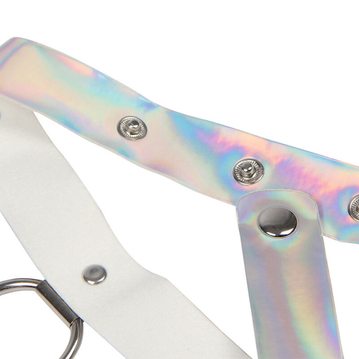Subblime - 953737 Brustgurt Mit Ringen Und Ketten Silber Eine Grösse