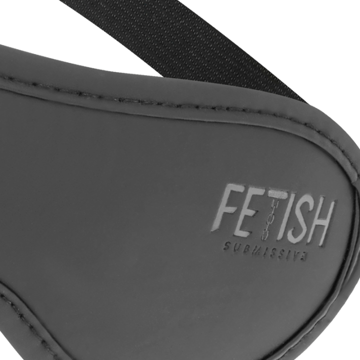 Fetish Submissive - Mscara de Couro Vegano ii Com Forro de Noprene