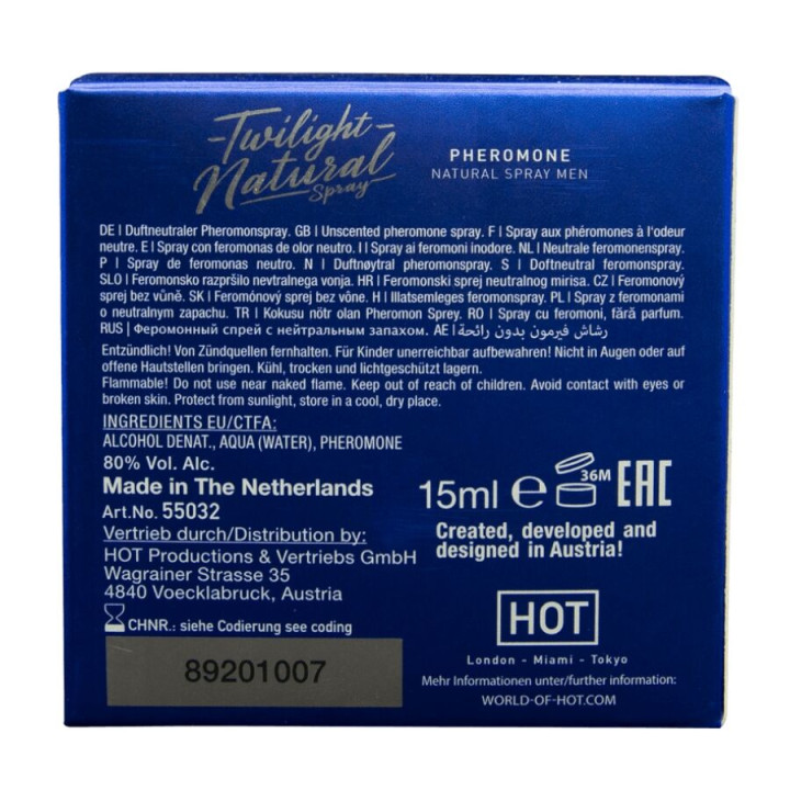Hot - Twilight-Pheromon Natürlich Für Männer 15 ml