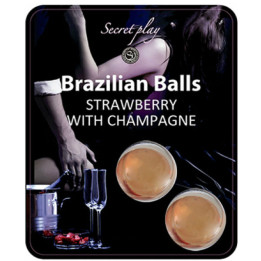 Secretplay - Set di Palline Brasiliane Fragola e Champagne