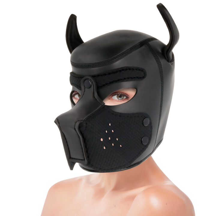 Darkness - Mscara de Neoprene Para Ces Com Focinho Removível l