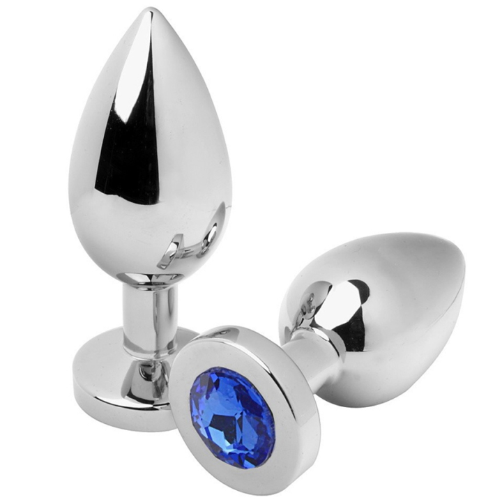 Metal Hard - Analstecker Diamant Blau Klein 5,71 cm