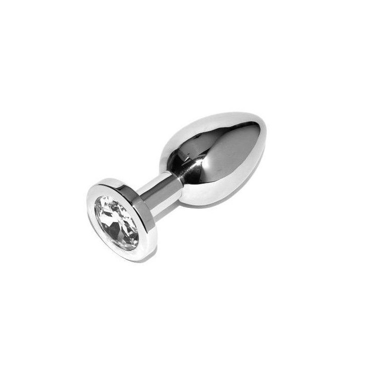 Metal Hard - Anal Plug Diamond Transparent Small 5.71cm