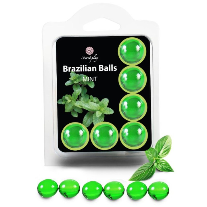 Secretplay - Set 6 Palline Brasiliani Menta