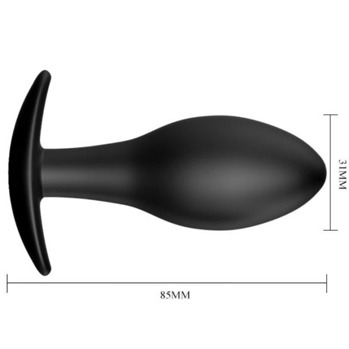 Pretty Love - Anal Plug Silicone Anchor 8.5 cm Black