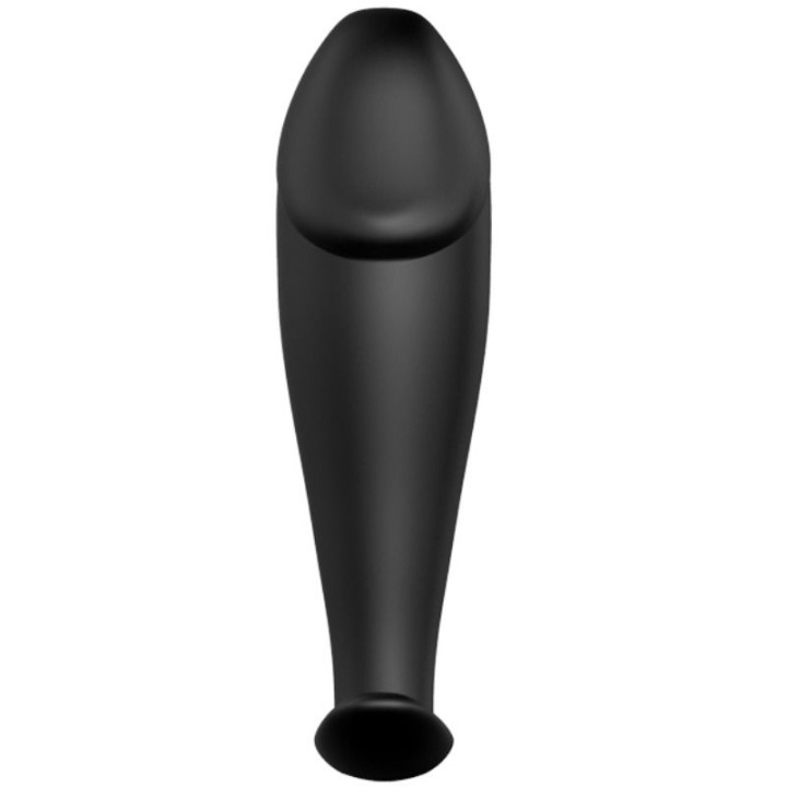 Pretty Love - Silicone Anal Plug Forma de Pênis e 12 Modos de Vibrao Preto