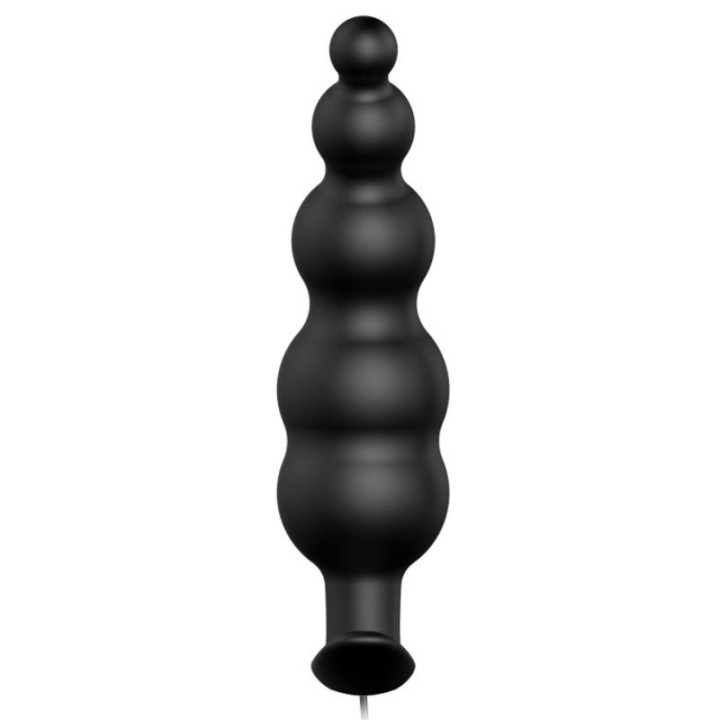 Pretty Love - Plug Anal Estimulao Extra de Silicone e 12 Modos de Vibrao Preto