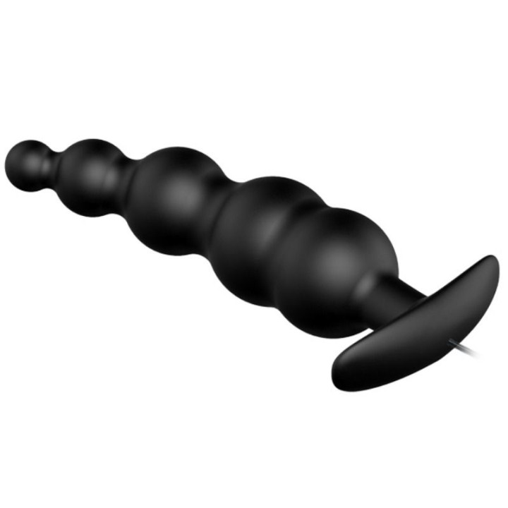 Pretty Love - Analplug Aus Silikon Extra Stimulation Und 12 Vibrationsmodi Schwarz
