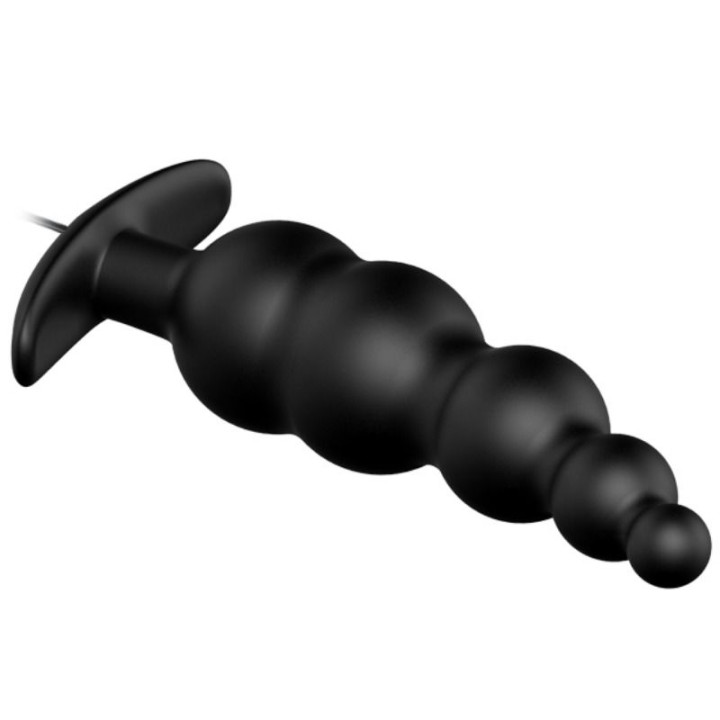Pretty Love - Plug Anal Silicone Extra Stimulation et 12 Modes de Vibration Noir