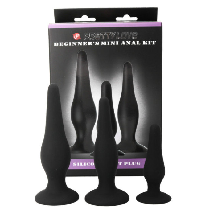 Pretty Love - Analplugs Silikon Initiations Kit