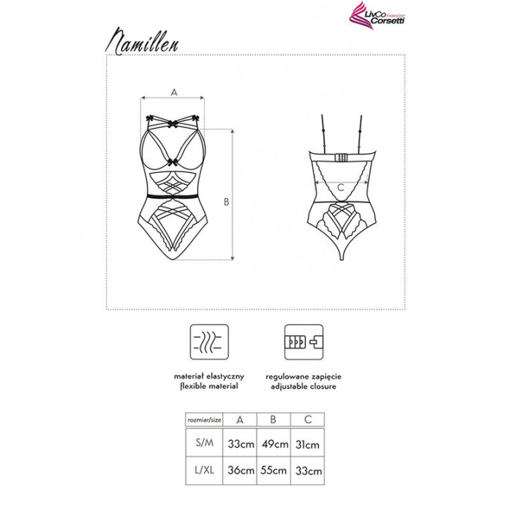 Livco Corsetti Fashion - Namillen lc 90528 Körper Schwarz