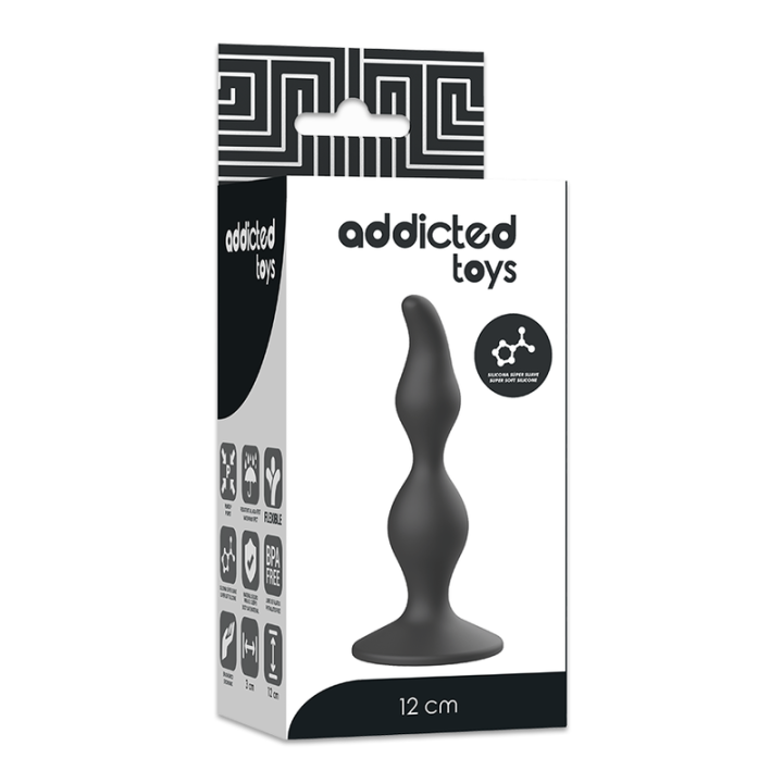 Addicted Toys - Anal Sexual Plug 12 cm Black
