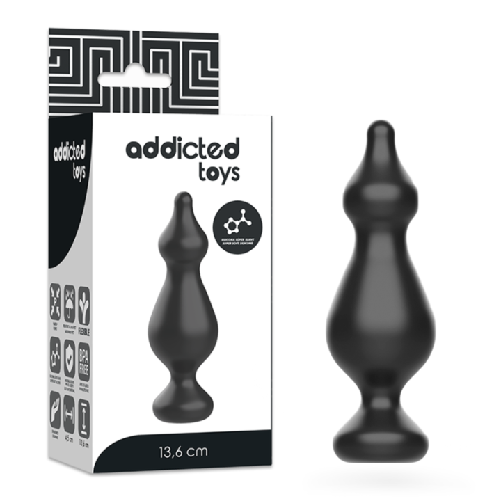 Addicted Toys - Plug Sessuale Anale 13.6 cm Nero
