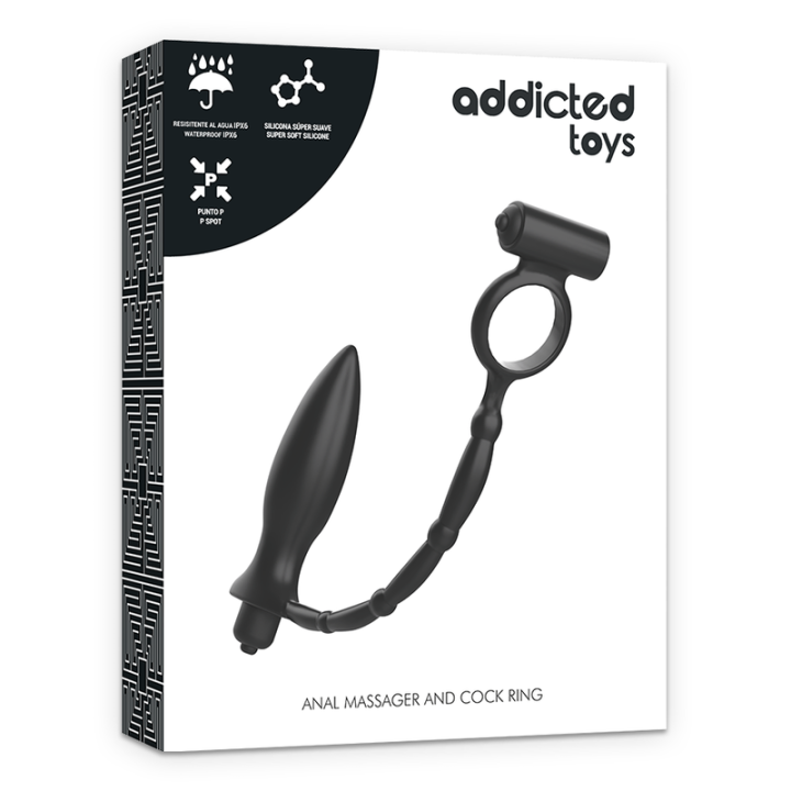 Addicted Toys - Plug Anal Com Anel Vibratório