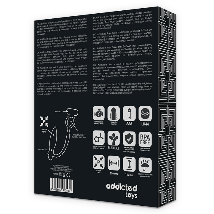 Addicted Toys - Plug Anal Con Anillo Vibrador