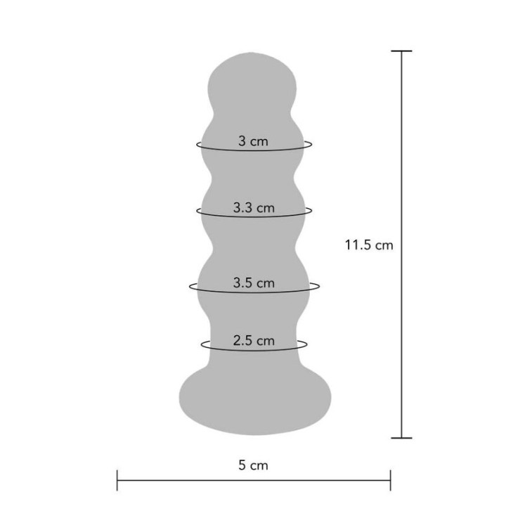 Toyjoy - Nádegas o Buttplug de Vidro Radiante