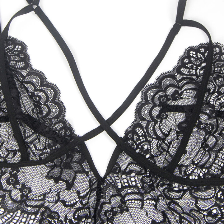 Subblime - Disfraz Policia Body Encaje Negro s/m