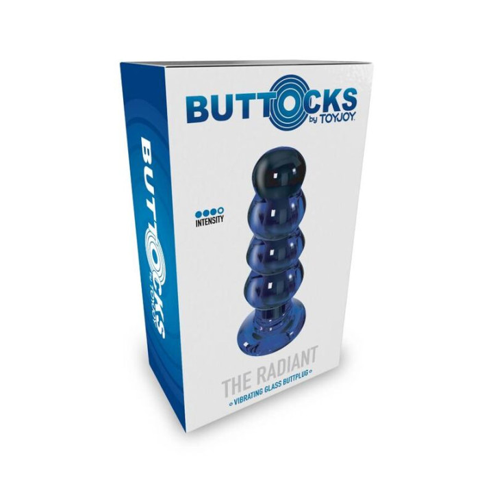 Toyjoy - Nádegas o Buttplug de Vidro Radiante