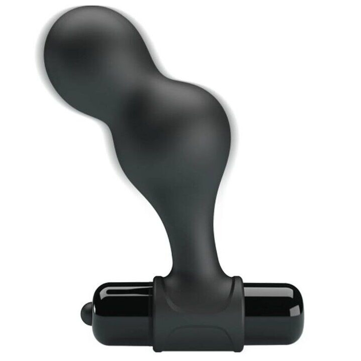 Mr Play - Plug Anal Vibrador de Silicona Negro