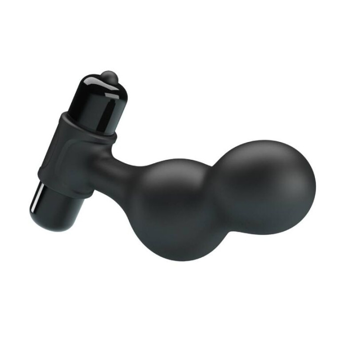 Mr Play - Plug Anal Vibrador de Silicone Preto