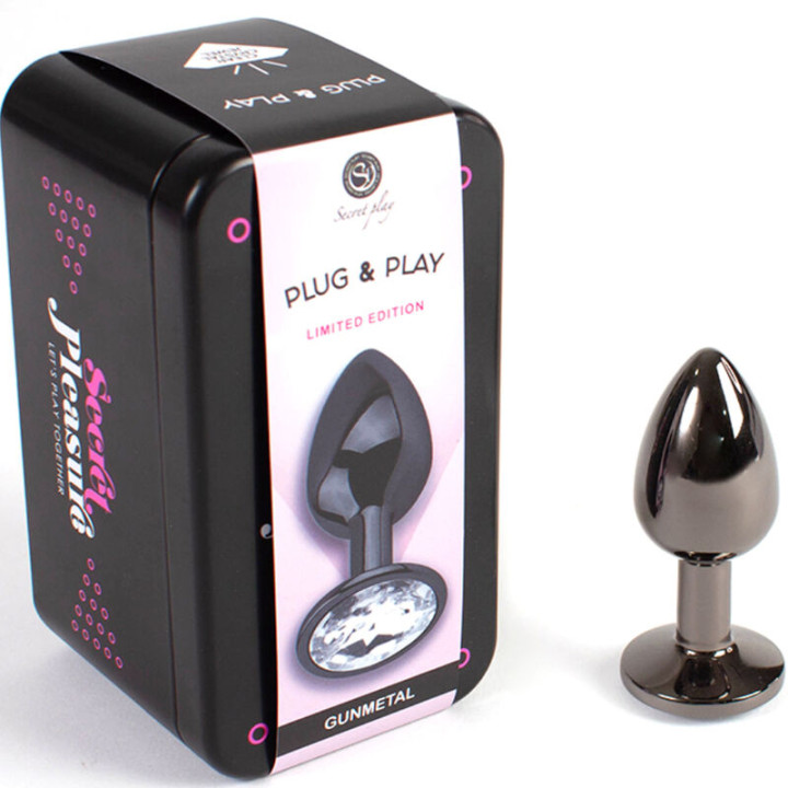 Secretplay - Gunmetal Butt Plug Small Size 7 cm