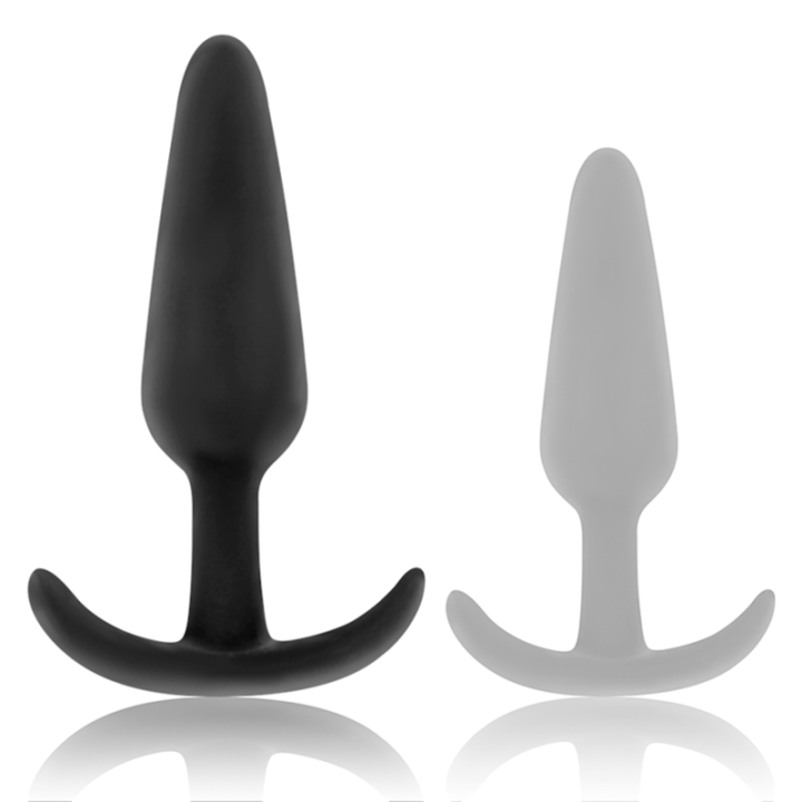 Black&Silver - Kael Plug Anal Silicona Con Asa Mediano