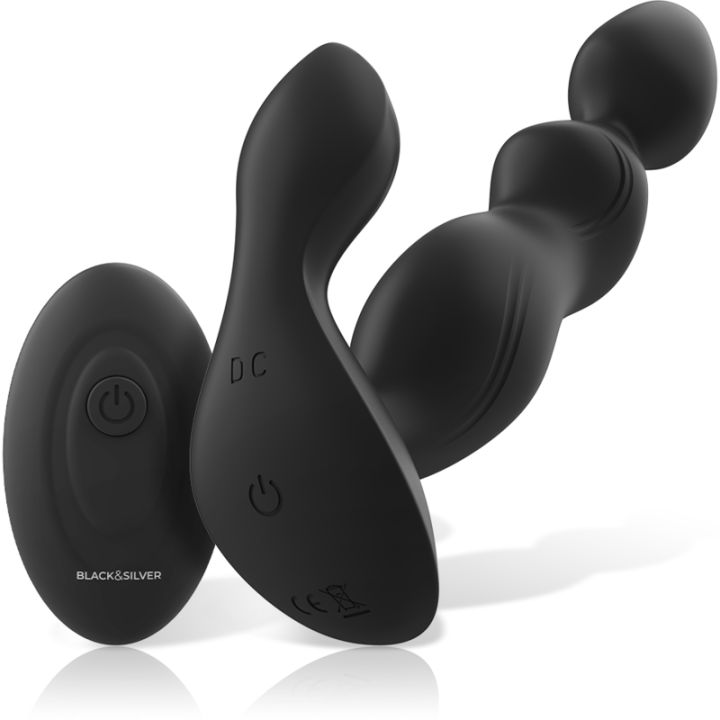 Black&Silver - Controle Remoto de Silicone Cora Plug Anal