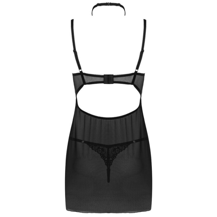 Livco Corsetti Fashion - Ensemble Binella Babydoll + Thong Noir