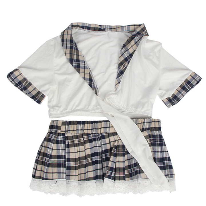 Subblime - Disfraz de Colegiala Sexy Top y Falda l/xl