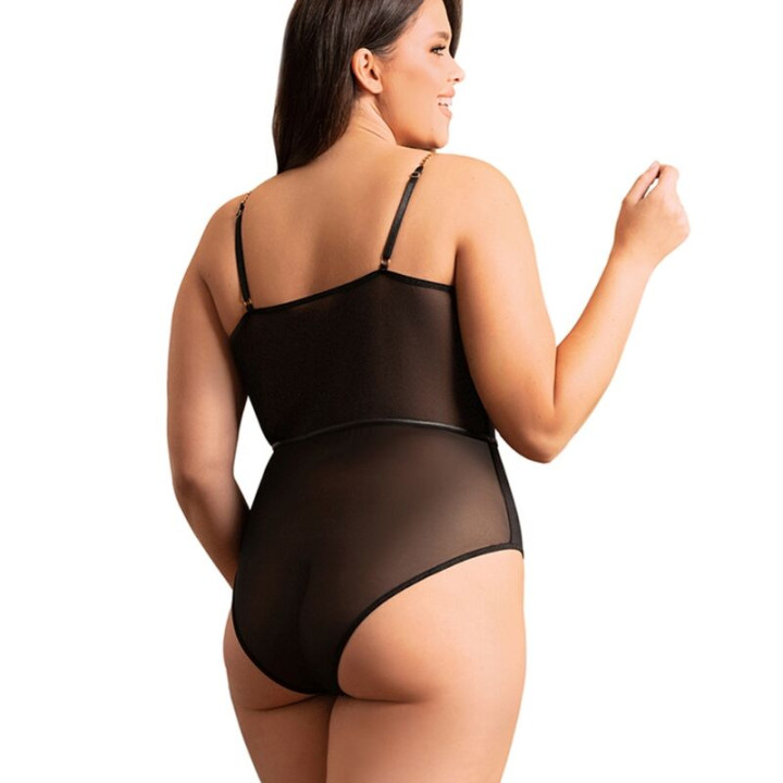 Subblime - Body Con Bretelle a Catena Nera l/xl