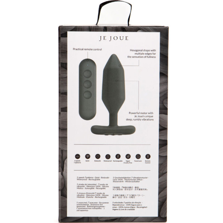Je Joue - Vibrateur Plug Anal Onyx Noir