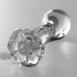 Nebula Series by Ibiza - Model 2 Anal Plug Borosilicate Glass Clear 11 cm -o- 3.5 cm