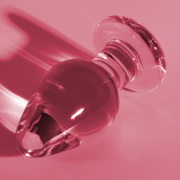 Nebula Series by Ibiza - Modell 3 Analplug Borosilikatglas Rosa 11 cm -o- 5 cm
