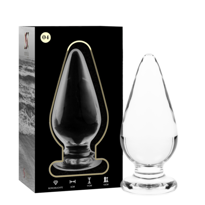 Nebula Series by Ibiza - Modelo 4 Plug Cristal Transparente 11 cm -o- 5 cm