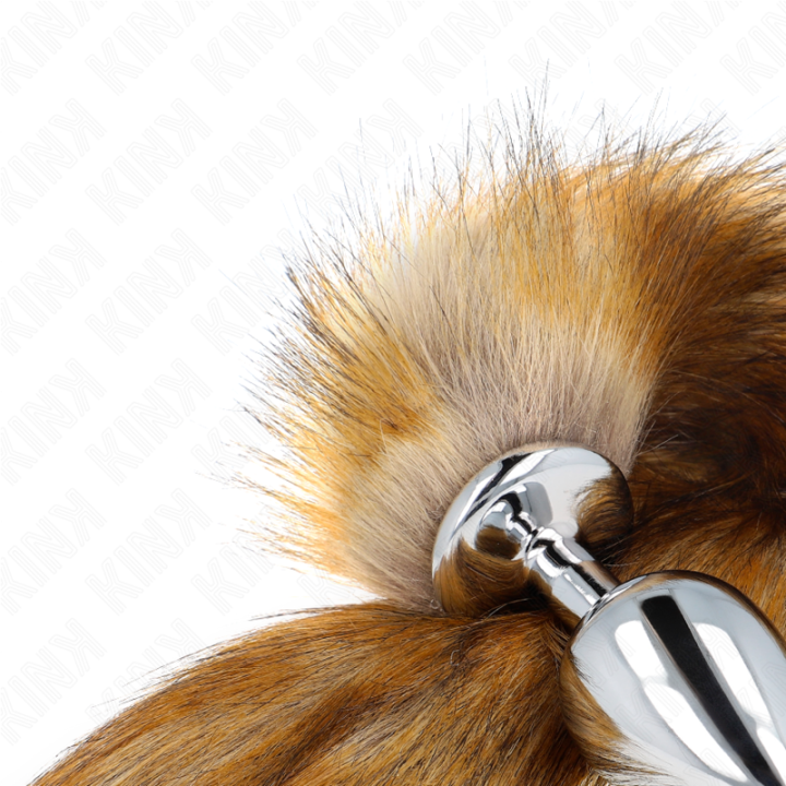 Kink - Anal Plug Size l 10 x 4 cm With Synthetic Tail 40 cm Brown
